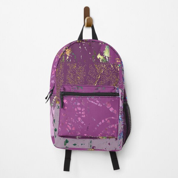 Item preview, Plum textiles, mixed media, fiber art, purple, pink, blue, lavender, orange, green designed and sold by djrunnels.