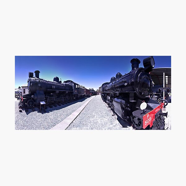 Steam Engines Pano Photographic Print