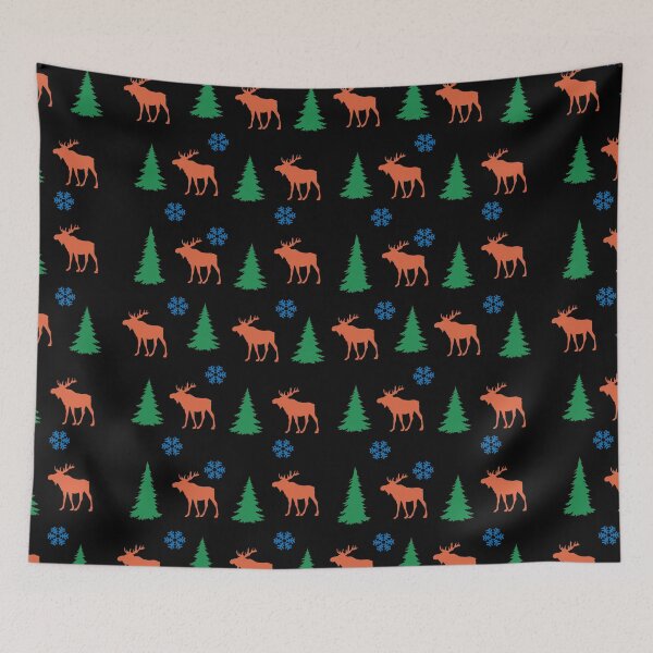 Item preview, moose trees pattren lover,moose gift animal summer moose designed and sold by ELmezz.