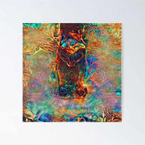 Item preview, Abstractions of abstract abstraction of cat designed and sold by blackhalt.