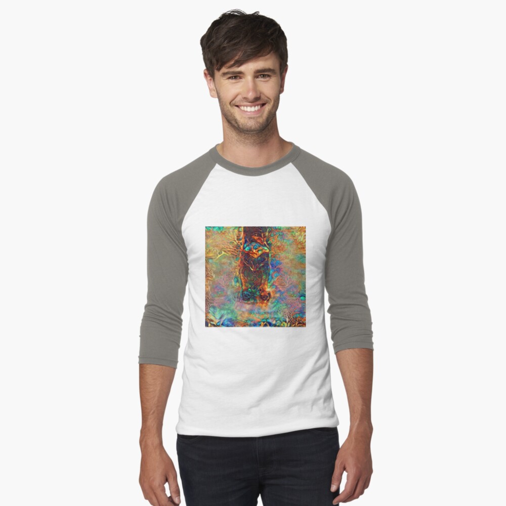 Item preview, Baseball ¾ Sleeve T-Shirt designed and sold by blackhalt.