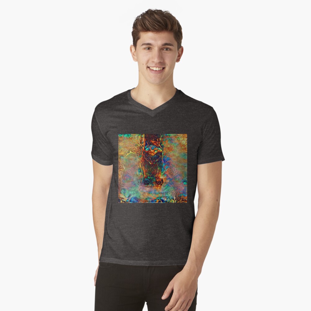 Item preview, V-Neck T-Shirt designed and sold by blackhalt.