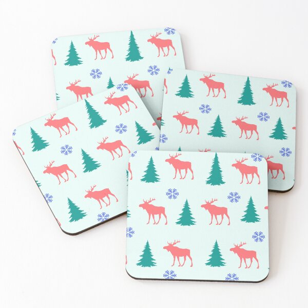 Item preview, moose trees pattren lover,moose gift animal summer moose designed and sold by ELmezz.