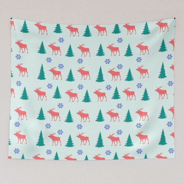 Item preview, moose trees pattren lover,moose gift animal summer moose designed and sold by ELmezz.