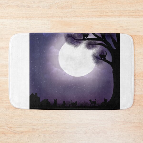 Item preview, cats in moonlight art designed and sold by Stingchic.