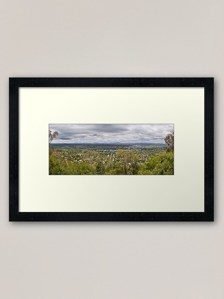 Alternate view of Tamworth from the Lookout Framed Art Print