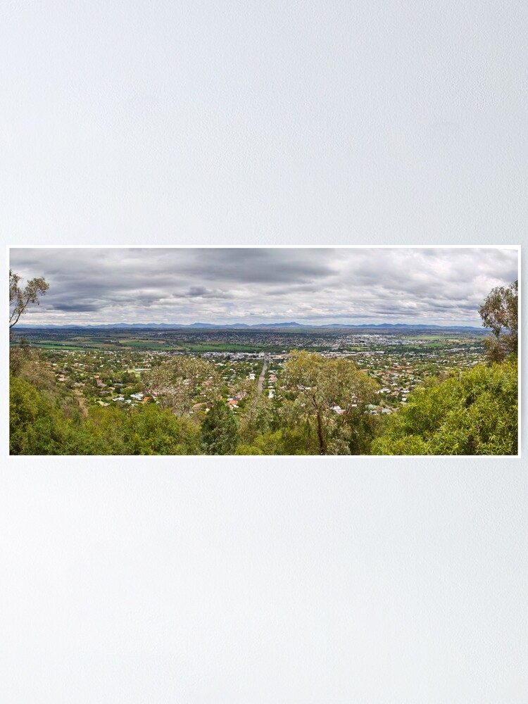 Alternate view of Tamworth from the Lookout Poster