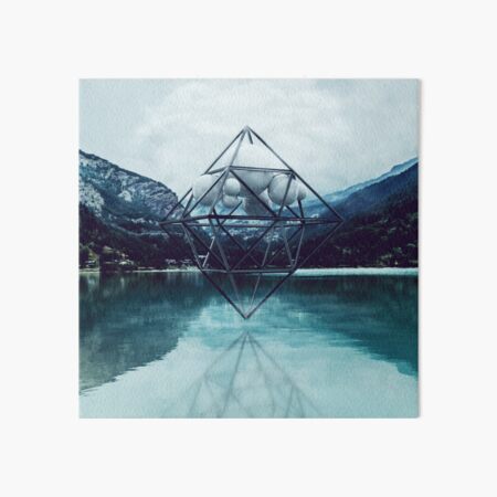 Above the lake Art Board Print