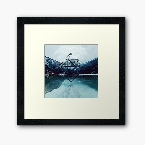 Above the lake Framed Art Print