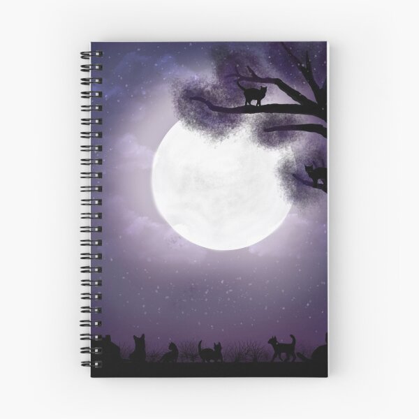 Item preview, cats in moonlight art designed and sold by Stingchic.