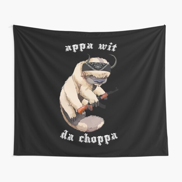 Appa With A Choppa Tapestry