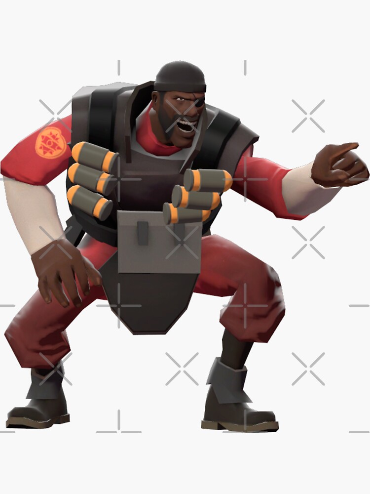 "TF2 Demoman Schadenfreude" Sticker for Sale by Cursedfate Redbubble