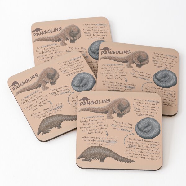 Item preview, Pangolins Fun Facts designed and sold by troyanthonyart.