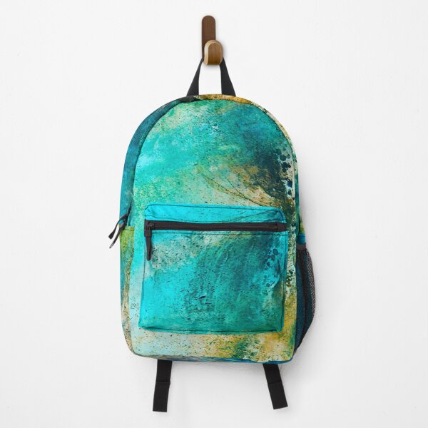 Item preview, STORMY TEAL ABSTRACT PAINTING designed and sold by Pia Schneider.