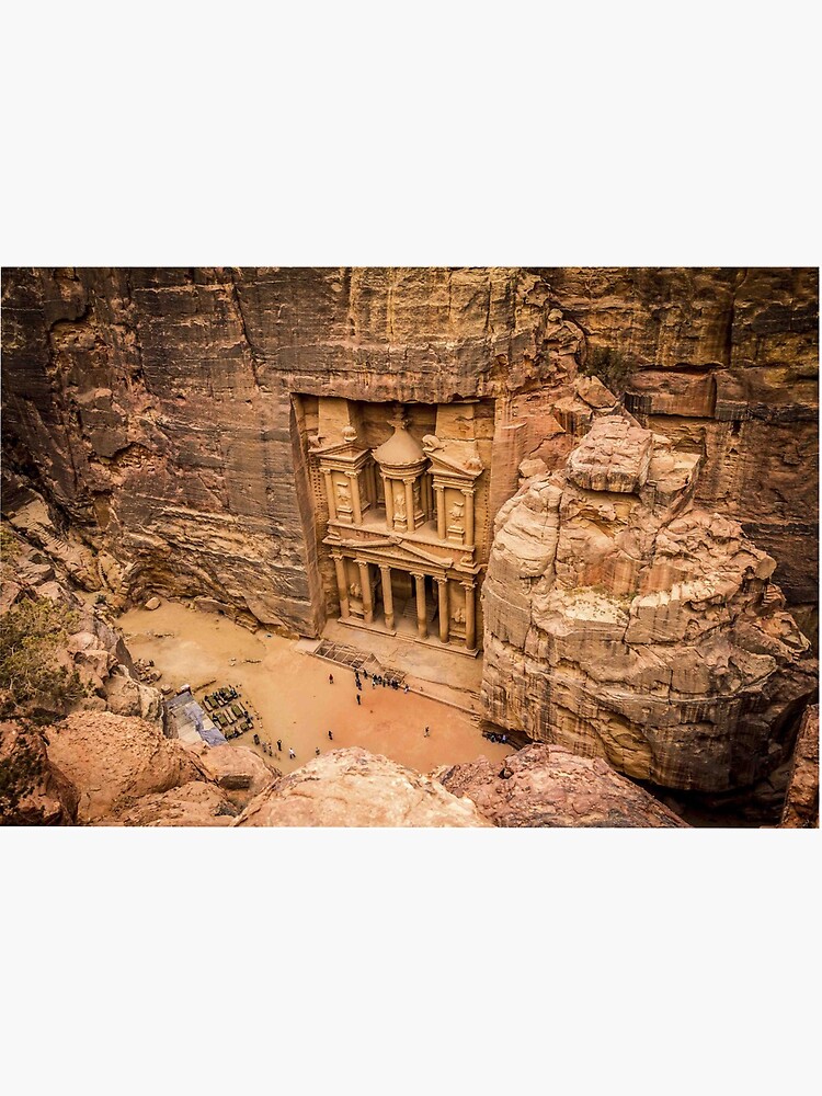 Petra, Jordan Face Mask: Wonders of the World by renatofalco