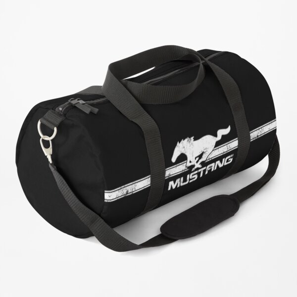 Ford Mustang - Vintage Pony Classic Stripes logo Duffle Bag