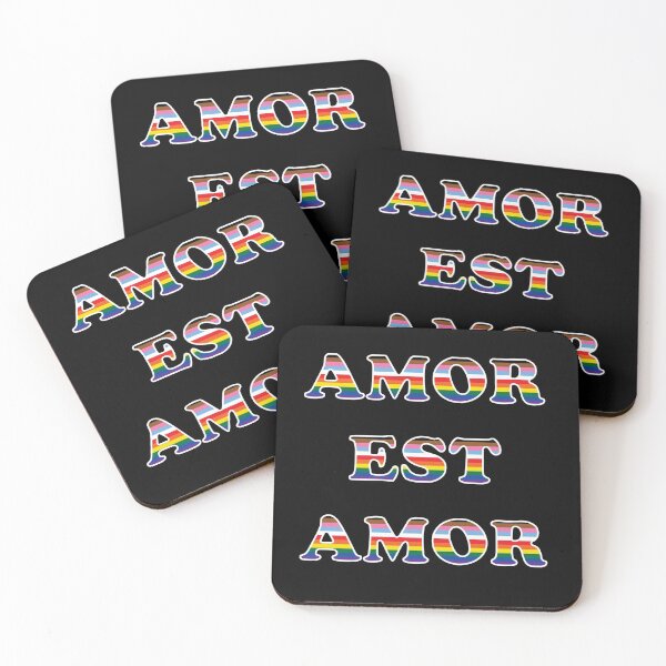 Item preview, Amor est amor black background designed and sold by ResGerendae.