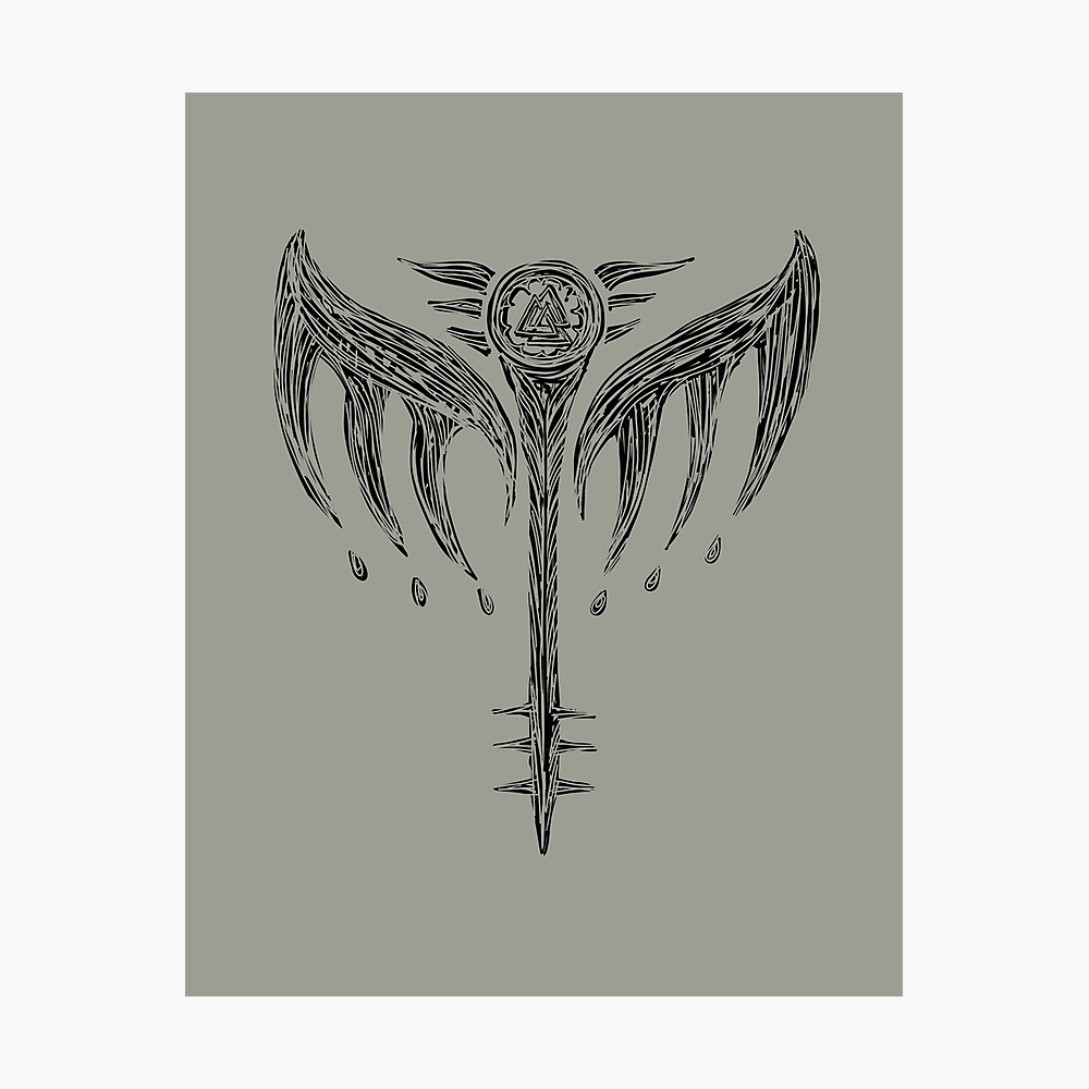 Valkyrie, Symbol, Valknut, Odin, Wings, Shield-Maiden