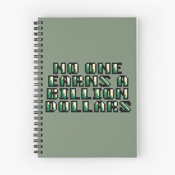 Item preview, No One Earns A Billion Dollars Cross Stitch Pixel Art designed and sold by CrossStitchQ.