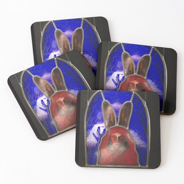 Item preview, Stained Glass Rabbit Face designed and sold by Autographix.