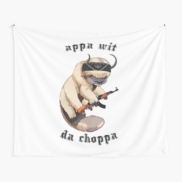 Appa With A Choppa Tapestry
