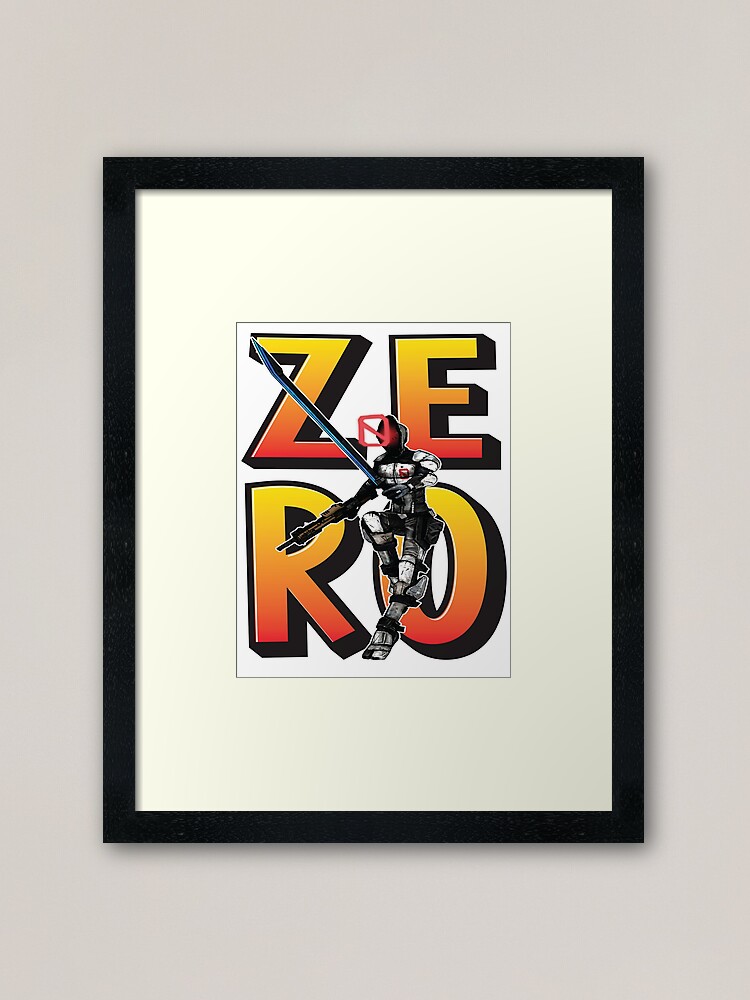 Alternate view of Zer0 The Assassin Borderlands Framed Art Print