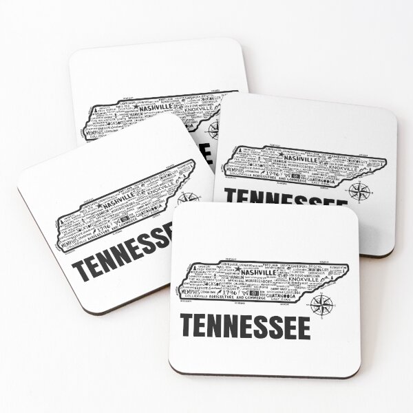 Item preview, Tennessee Map  designed and sold by fiberandgloss.