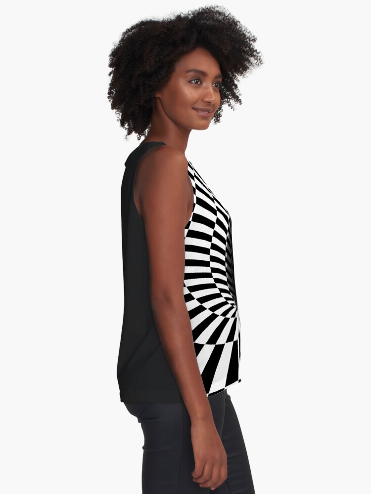 Alternate view of Optical Illusion, Visual Illusion, Cognitive Illusions, #OpticalIllusion, #VisualIllusion, #CognitiveIllusions, #Optical, #Illusion, #Visual, #Cognitive, #Illusions Sleeveless Top