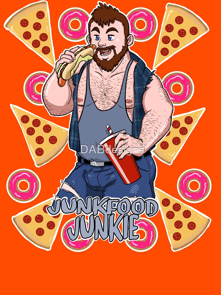 junk-food-junkie-t-shirt-by-dabdesigns-redbubble