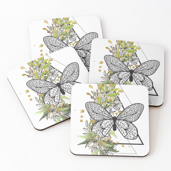 Item preview, Butterfly And Flowers designed and sold by Ninjawhere.