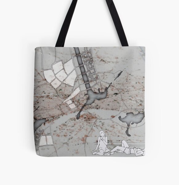 Composite #13 (Somewhereville) All Over Print Tote Bag