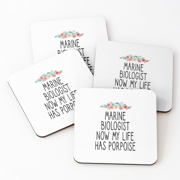 Item preview, Marine Biologist now my life has porpoise /  Marine Biologist student / floral background  / Gift Idea / Marine Biologist  / Gift for Marine Biologist  / Marine Biology / Marine Life  designed and sold by Chamssou.