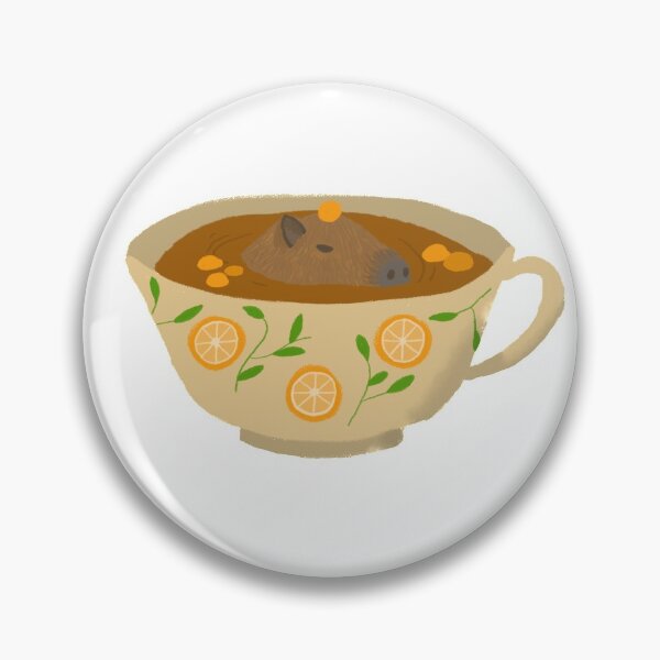 Item preview, capybara in a teacup designed and sold by hannahmcisaac.