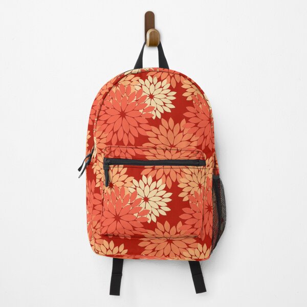 Item preview, Modern Floral Kimono Print, Mandarin Orange designed and sold by Marymarice.