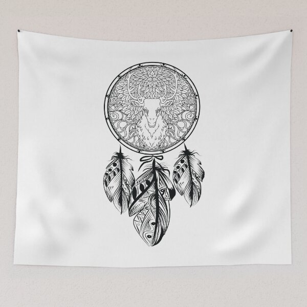 Item preview, Stag Head and Dreamcatcher designed and sold by Ninjawhere.