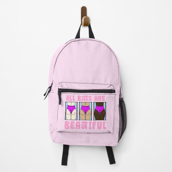 Item preview, All Butts Are Beautiful (pink text) designed and sold by potatoegoat.