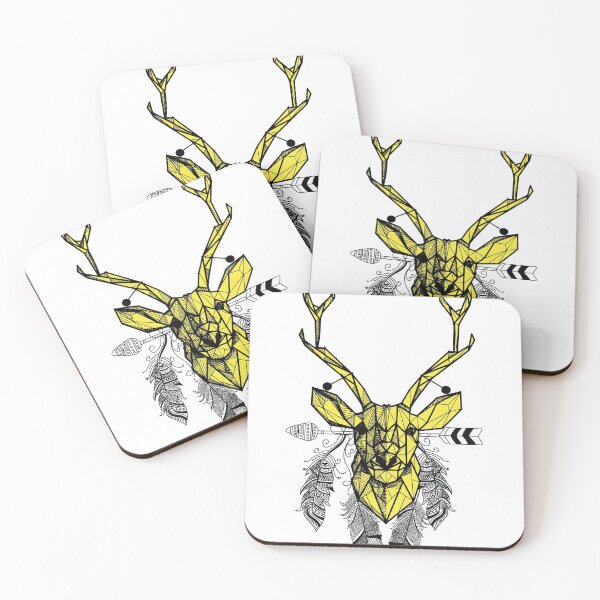 Item preview, Stag Head and Feathers designed and sold by Ninjawhere.