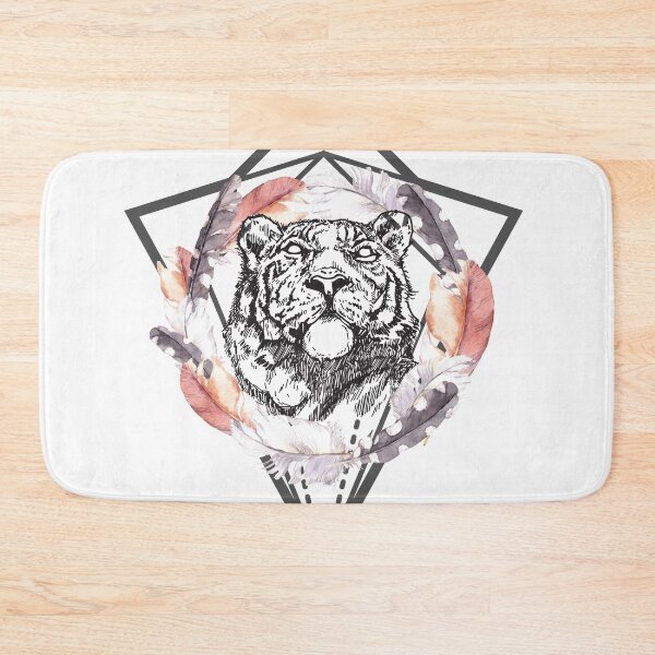 Item preview, Geometric and Tiger Head designed and sold by Ninjawhere.