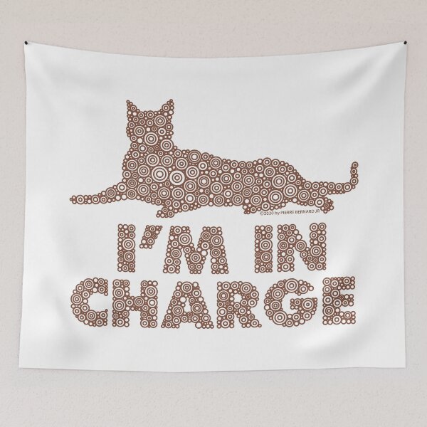 Item preview, I’m In Charge Cat Circle Design - Brown designed and sold by Pierre Bernard Jr.