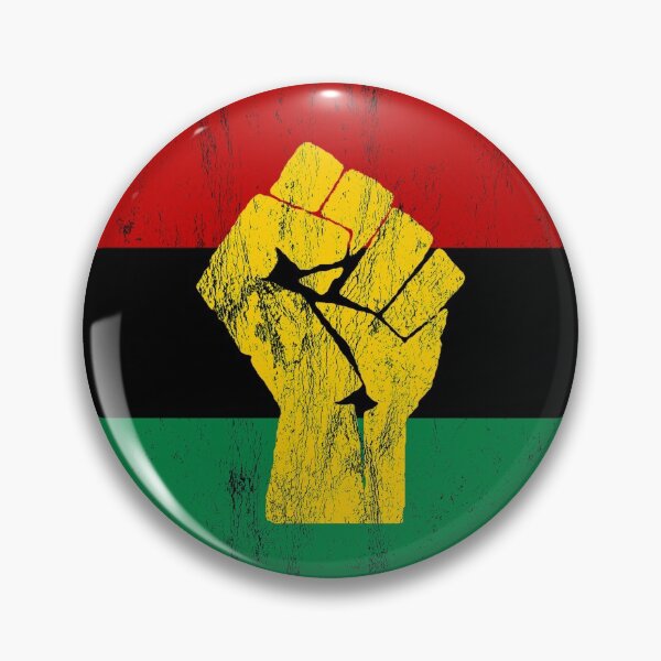 Item preview, Pan-African Black Power Flag - Afro-American, Black Liberation Distressed Flag designed and sold by SpookshowDesign.