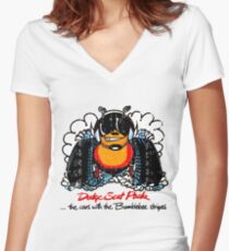 Dodge Scat Pack Women's Fitted V-Neck T-Shirt