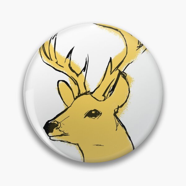 Item preview, yellow deer designed and sold by GlowDoodles.