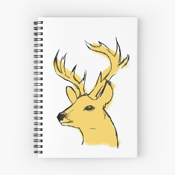 Item preview, yellow deer designed and sold by GlowDoodles.