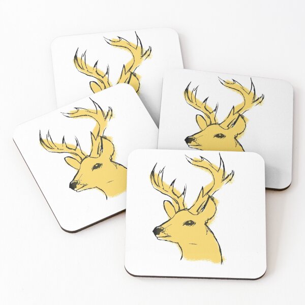 Item preview, yellow deer designed and sold by GlowDoodles.