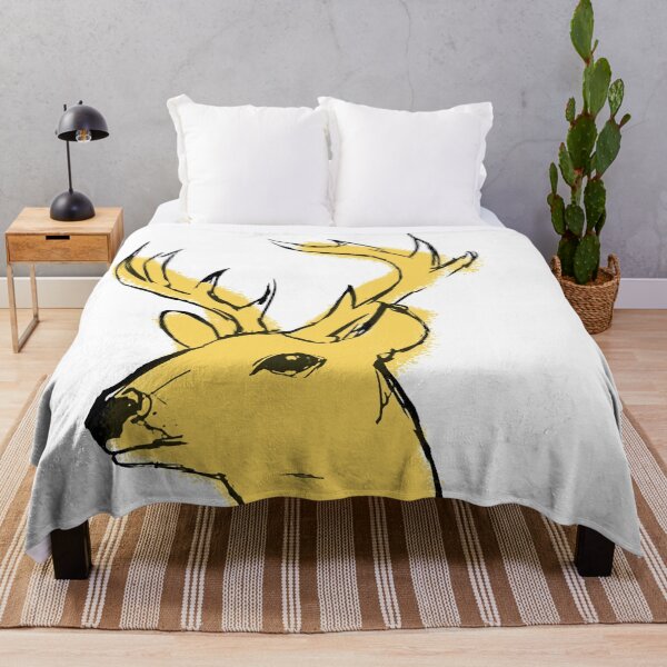 Item preview, yellow deer designed and sold by GlowDoodles.
