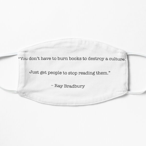 Book Culture-Ray Bradbury Quote Mask