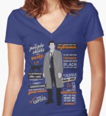 My "People Skills" Are "Rusty" Women's Fitted V-Neck T-Shirt