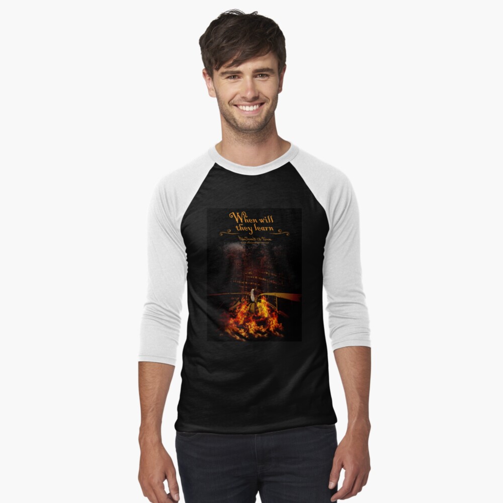 Item preview, Baseball ¾ Sleeve T-Shirt designed and sold by theseedsoftime.