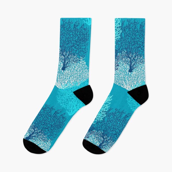 Item preview, Fan Coral Print, Turquoise, Aqua and Cobalt Blue designed and sold by Marymarice.