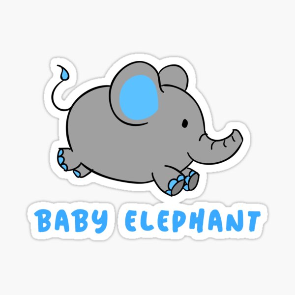 Elephant Sticker Junk in the Trunk Sticker Funny Animal Sticker Vinyl Stickers Animal Stickers Funny Stickers Stickers for Laptops